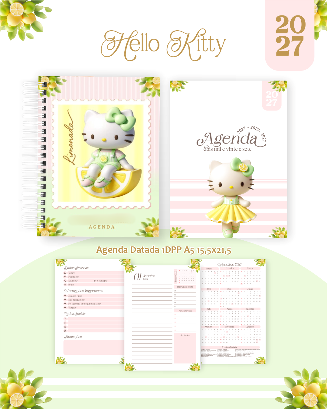 Hello Kitty - Encadernação 2027 1