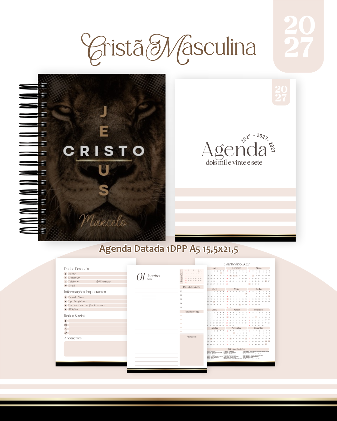 Coleção Cristã Masculina - Encadernação 2027 1
