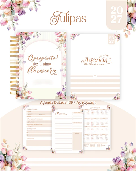 Tulipas - Encadernação 2027