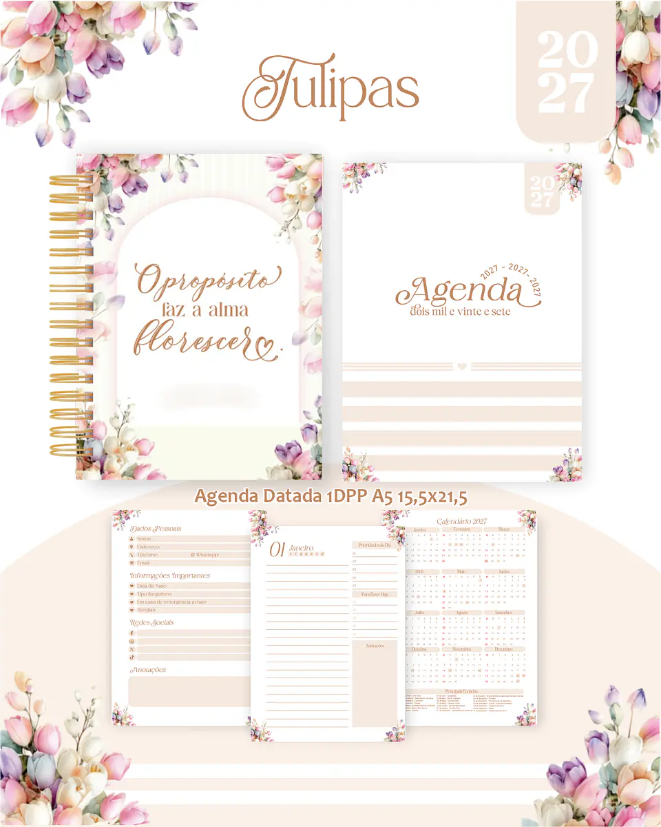Tulipas - Encadernação 2027 1