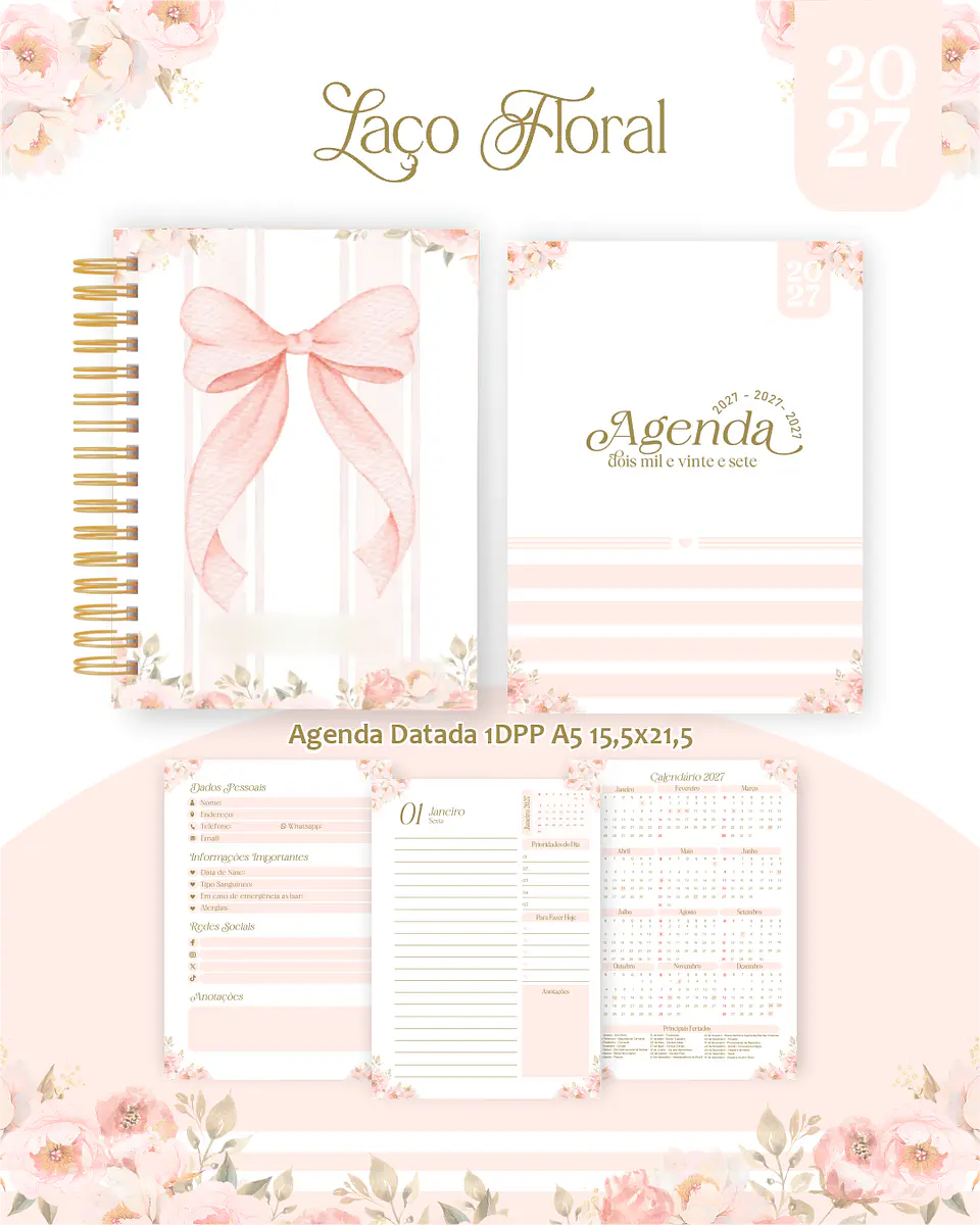 Laço Floral - Encadernação 2027 1