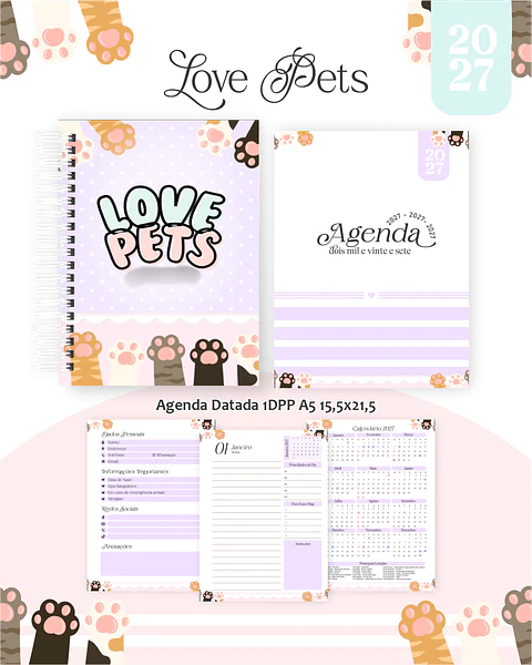 Love Pets - Encadernação 2027