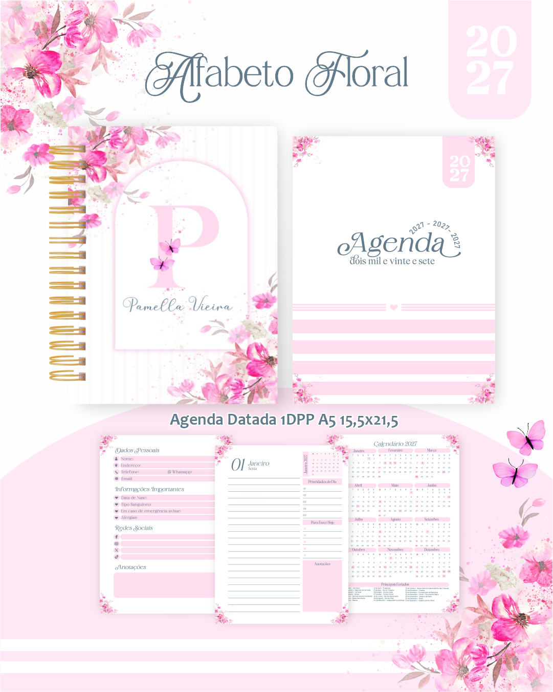 Alfabeto Floral - Encadernação 2027 1