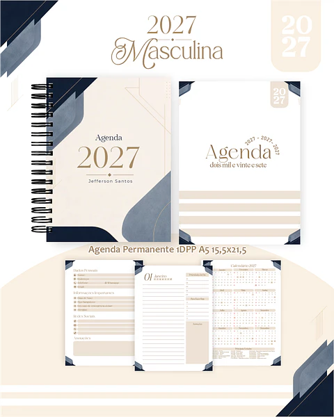 Coleção Masculina - Encadernação 2027