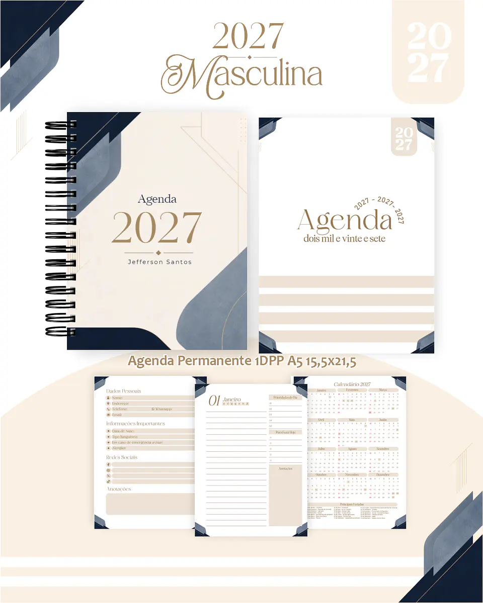 Coleção Masculina - Encadernação 2027 1