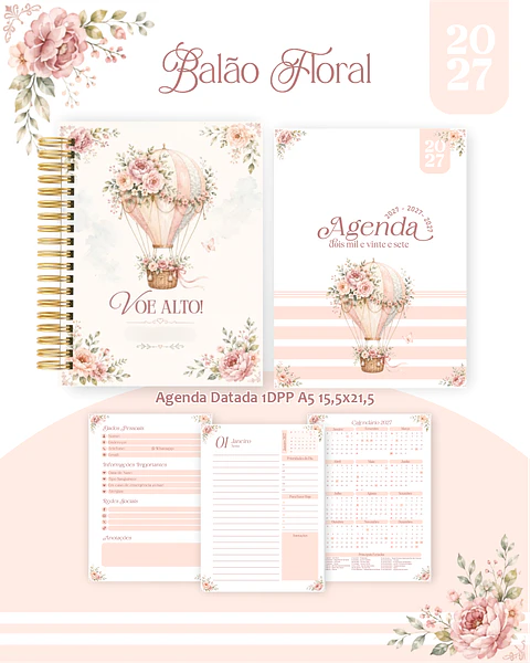 Balão Floral - Encadernação 2027