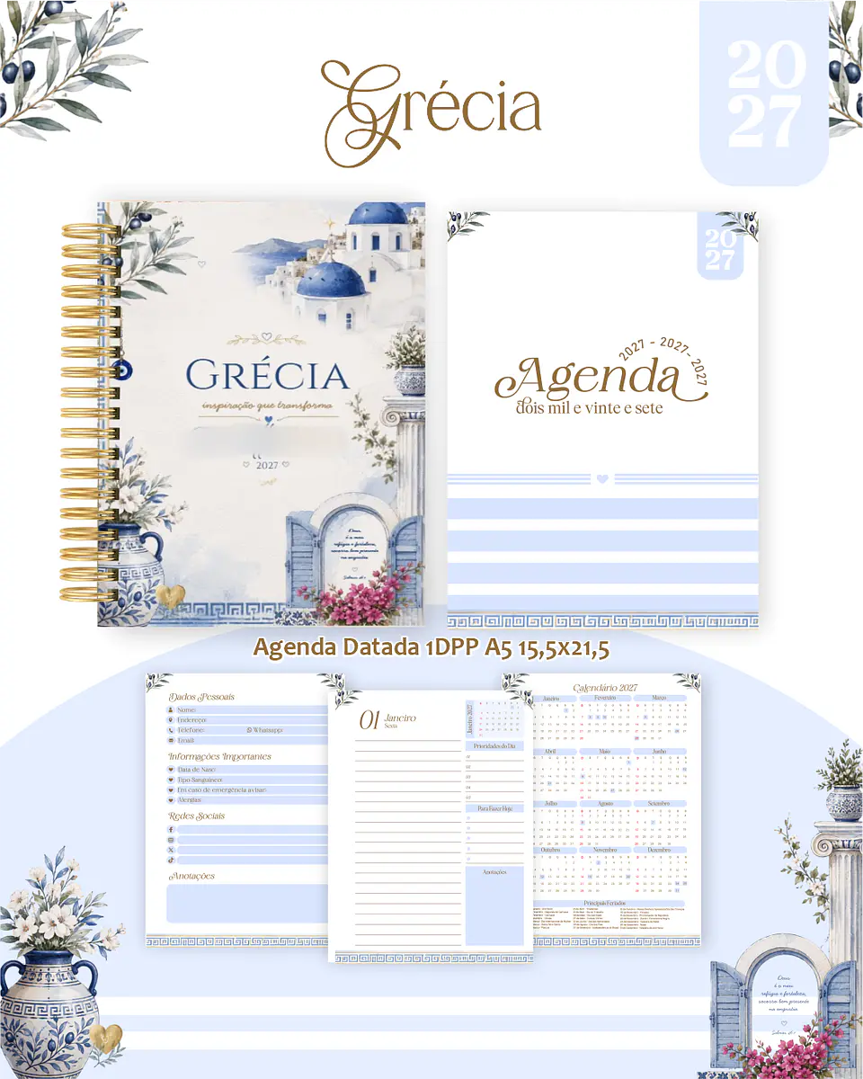 Grécia - Encadernação 2027 1