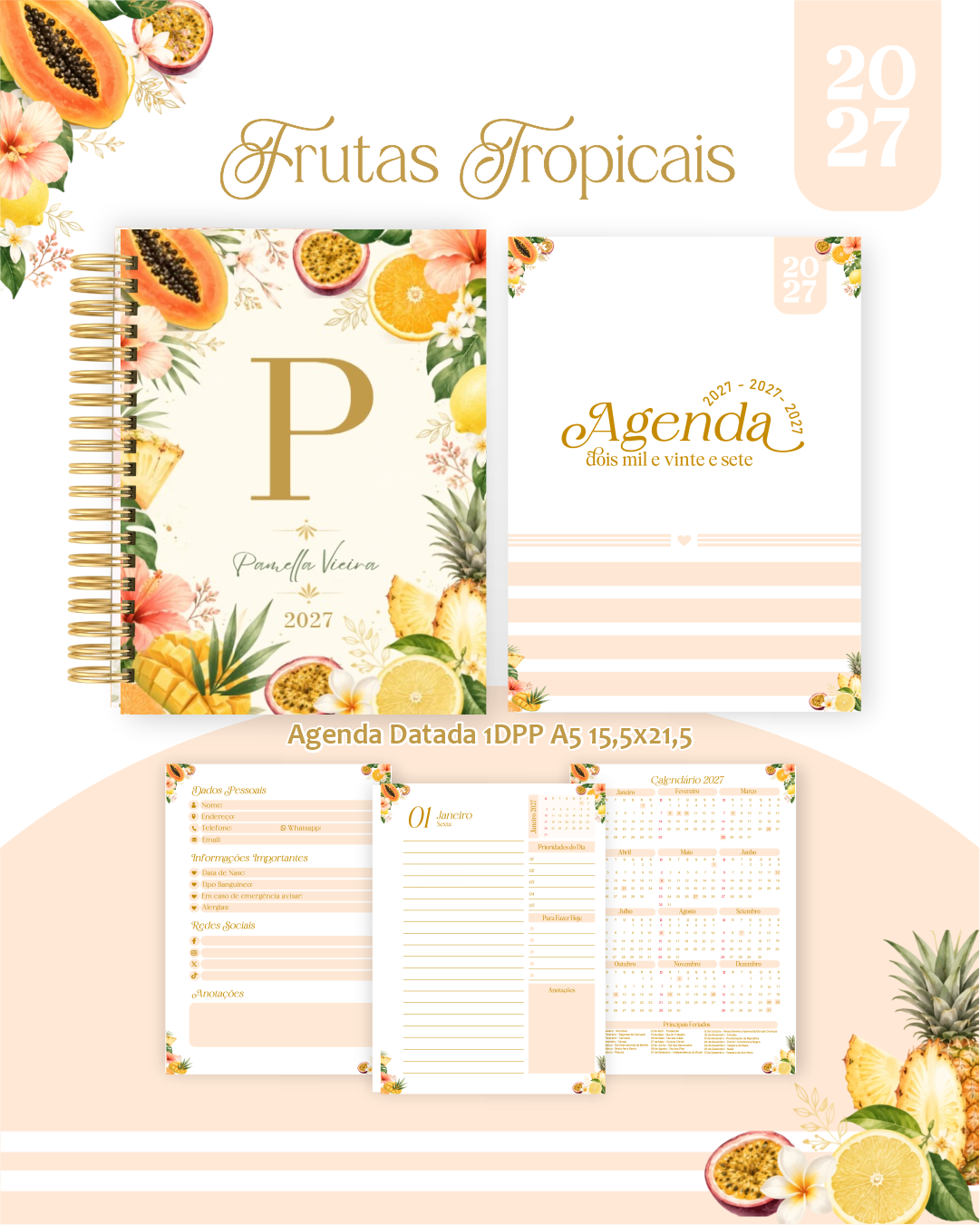 Flores Tropicais - Encadernação 2027 1