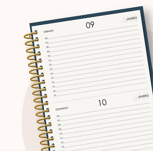 Agenda Masculina Horizontal 2DPP 2027 - Encadernação 1
