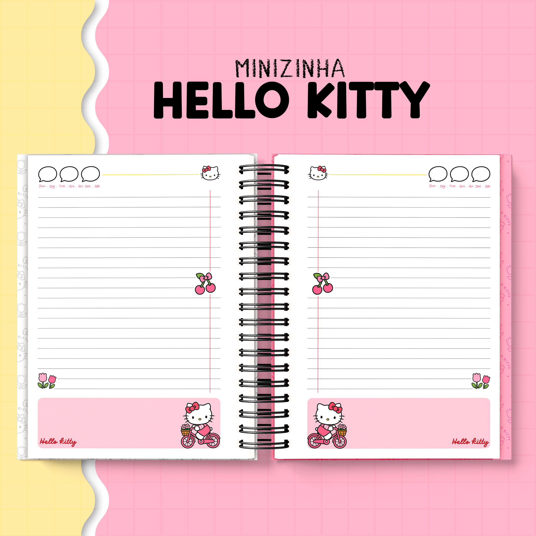 Mini Kit Hello Kitty 2027 - Encadernação 3