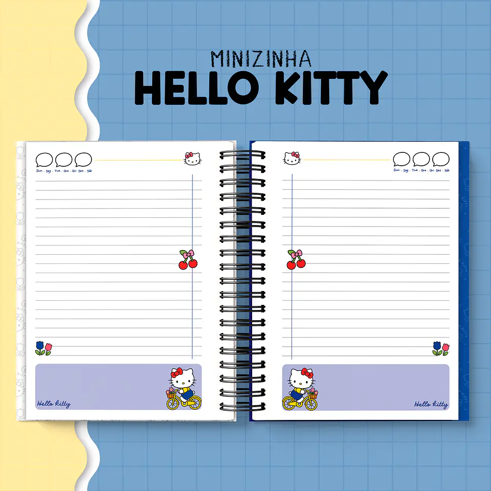Mini Kit Hello Kitty 2027 - Encadernação 2
