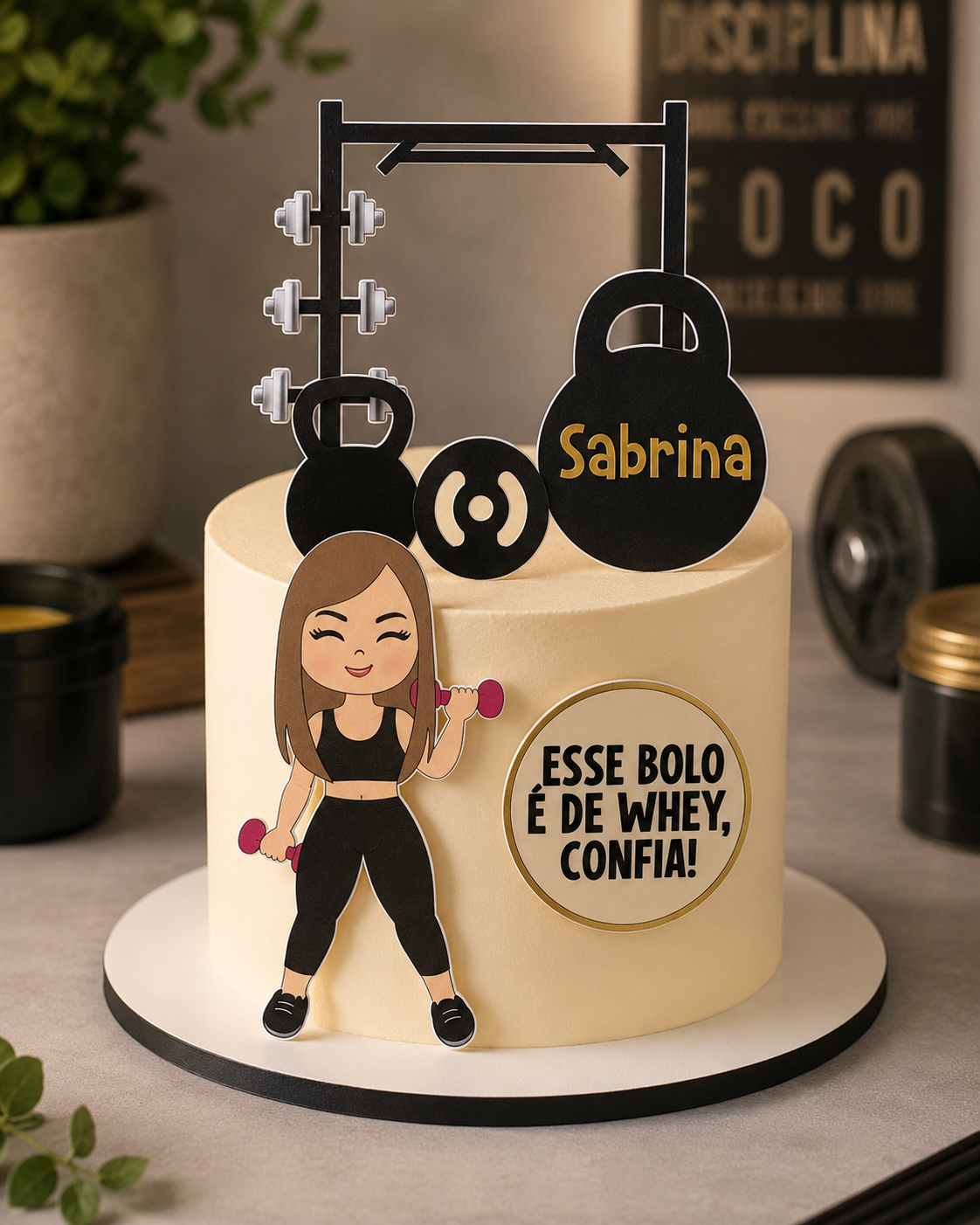 Topo de Bolo - Academia  1