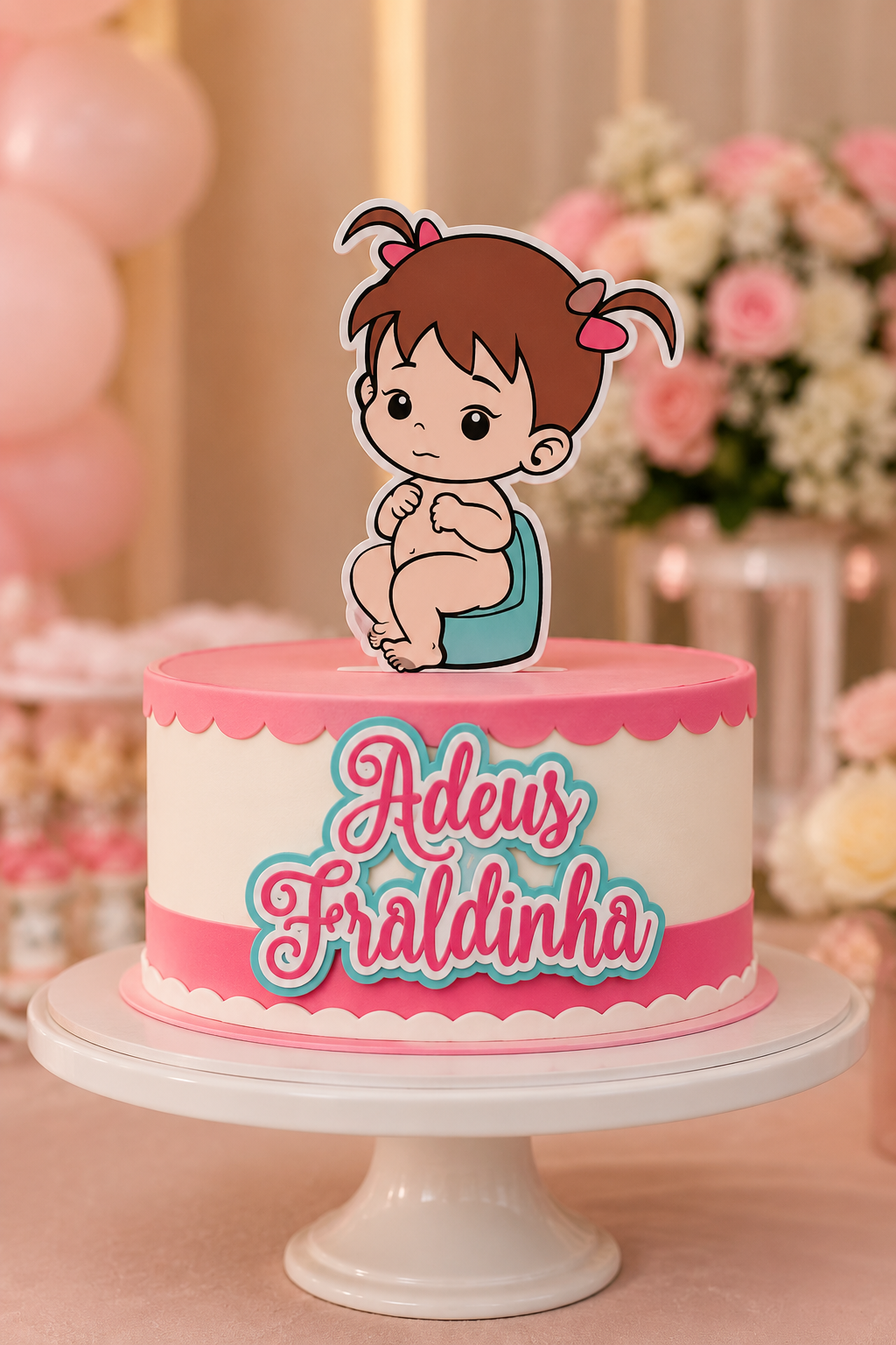 Topo de Bolo - Adeus Fraldinha 1