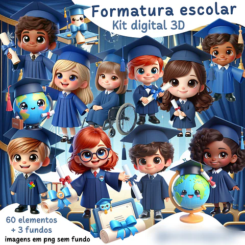 Formatura Escolar - Kit Digital