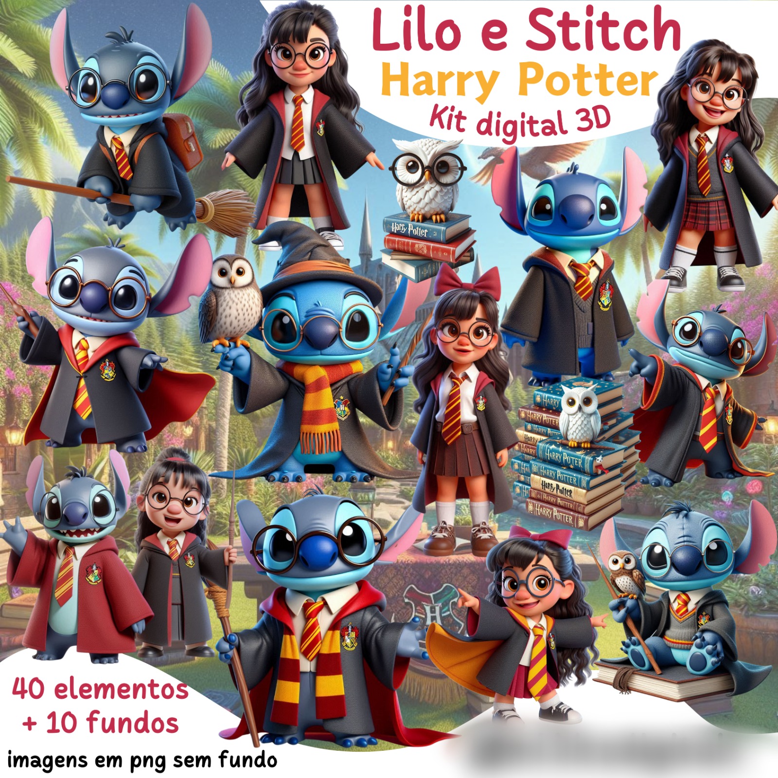 Lilo e Stitch Harry Potter - Kit Digital 1