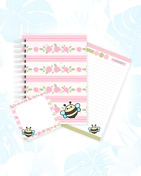 Abelhinha - Caderno e Bloquinho