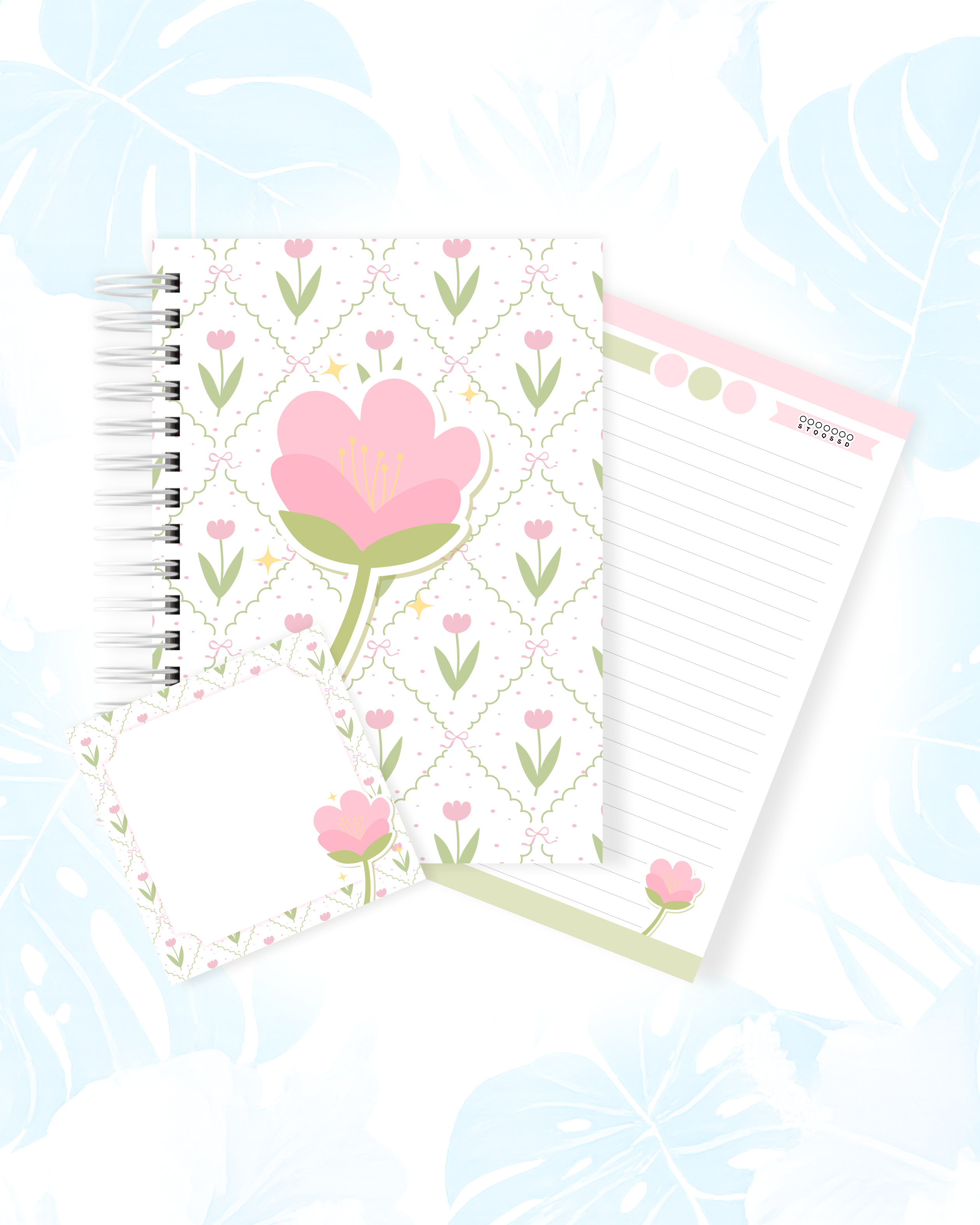 Floral - Caderno e Bloquinho 1