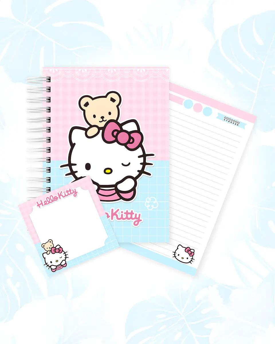 Hello Kitty - Caderno e Bloquinho 1