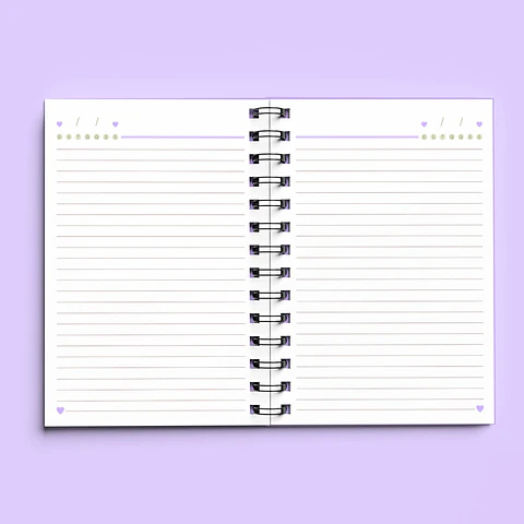 Caderno A5 - Encadernação