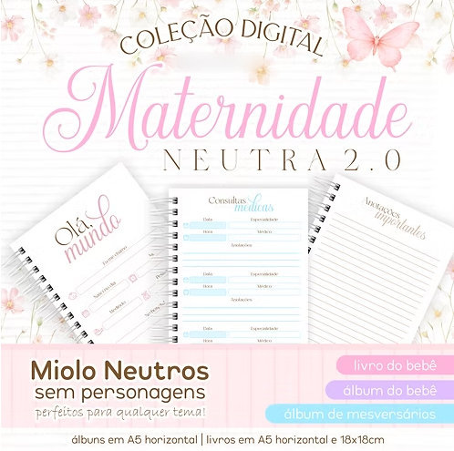 Coleção Digital Maternidade Neutra 1