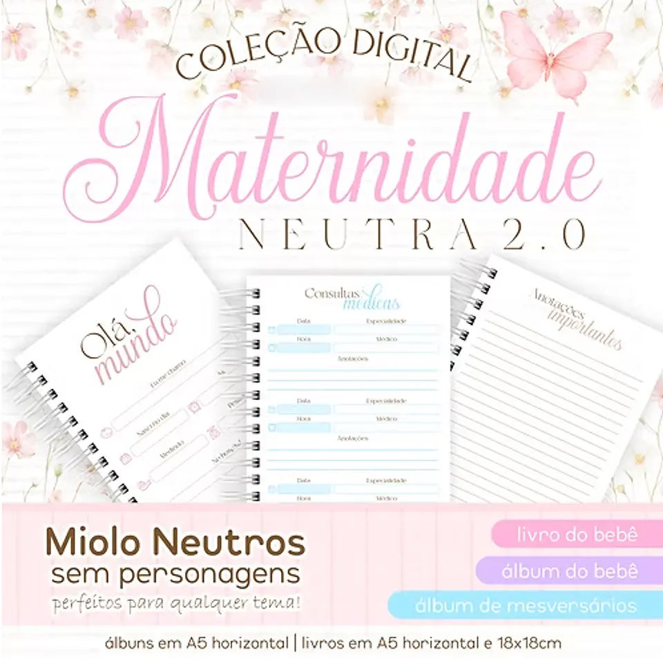Coleção Digital Maternidade Neutra 1