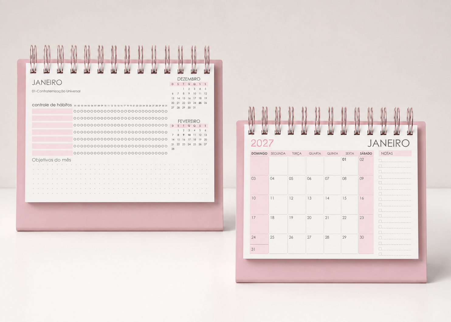 Calendário A5 2027 1