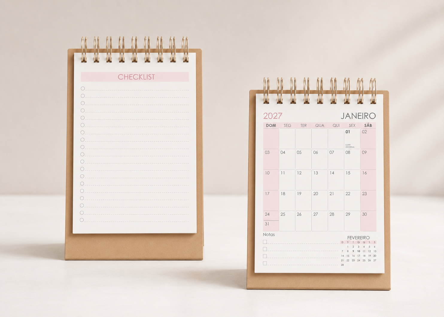 Calendário A6 Vertical 2027 1