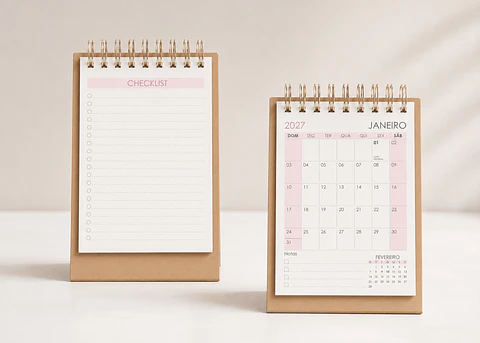 Calendário A6 Vertical 2027