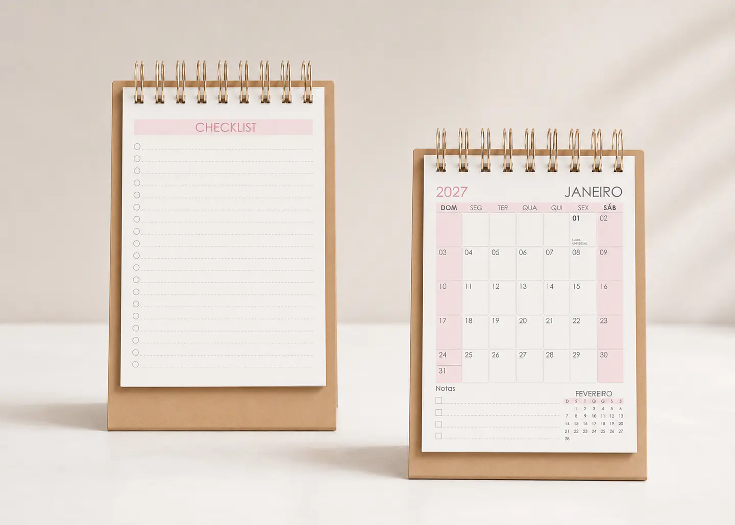 Calendário A6 Vertical 2027 1