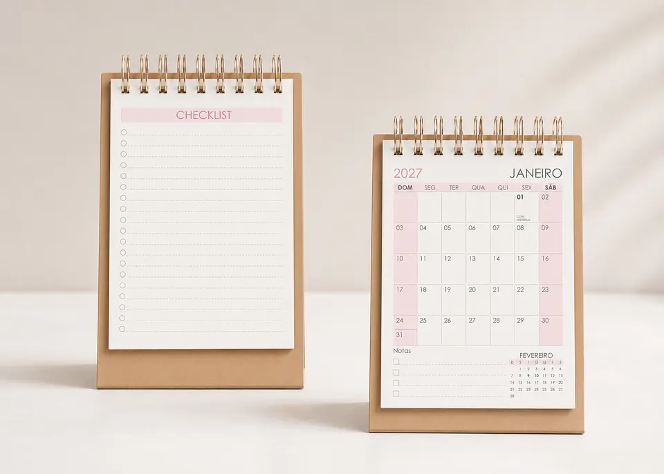 Calendário A6 Vertical 2027 1
