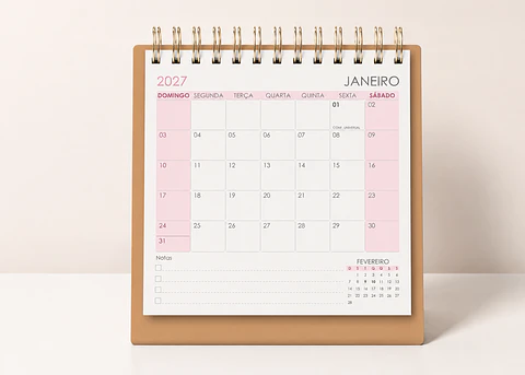 Calendário Pocket 2027