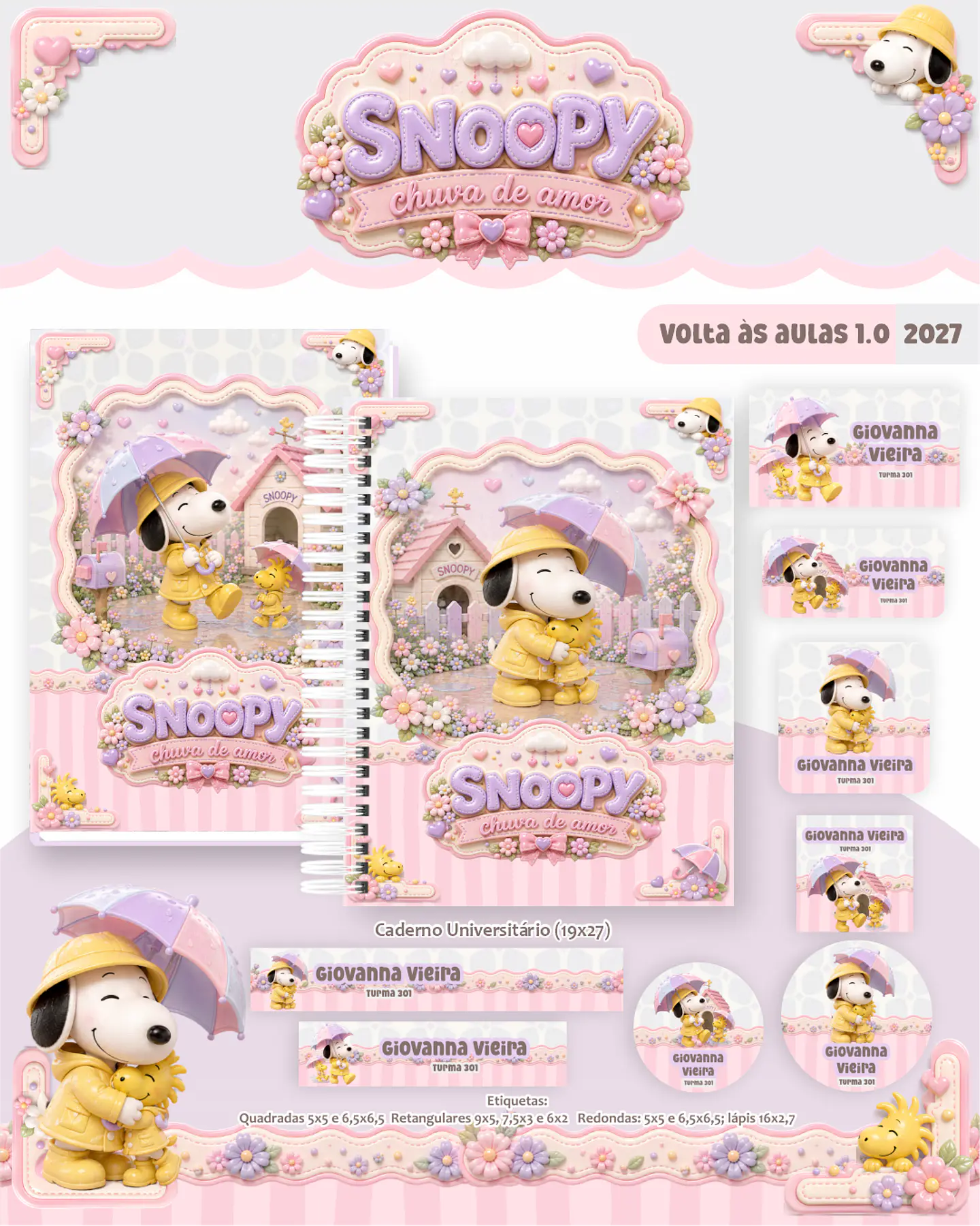 Snoopy - Volta às Aulas 2027 1