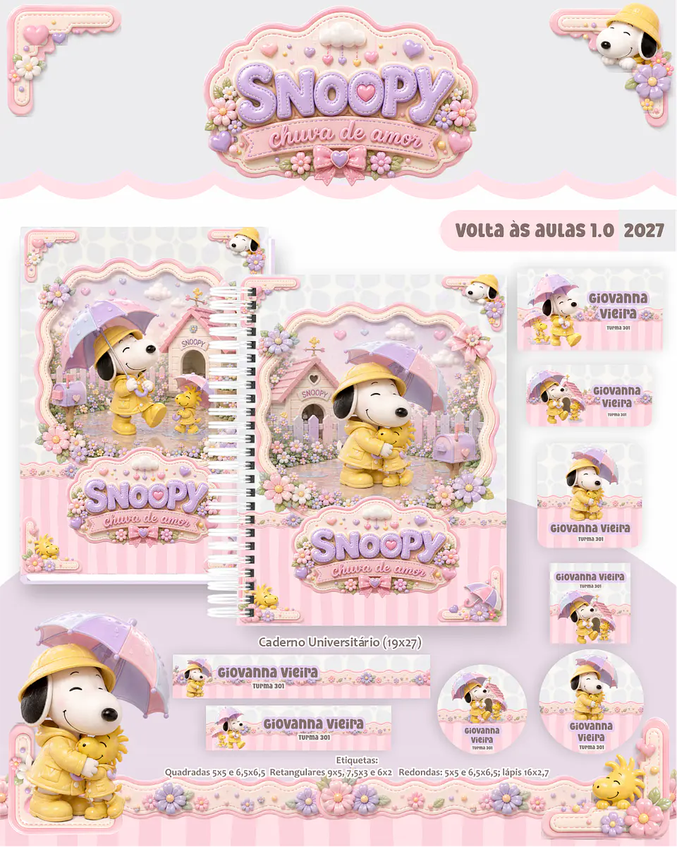 Snoopy - Volta às Aulas 2027 1