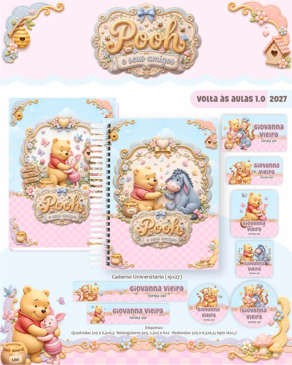 Ursinho Pooh - Volta às Aulas 2027 1