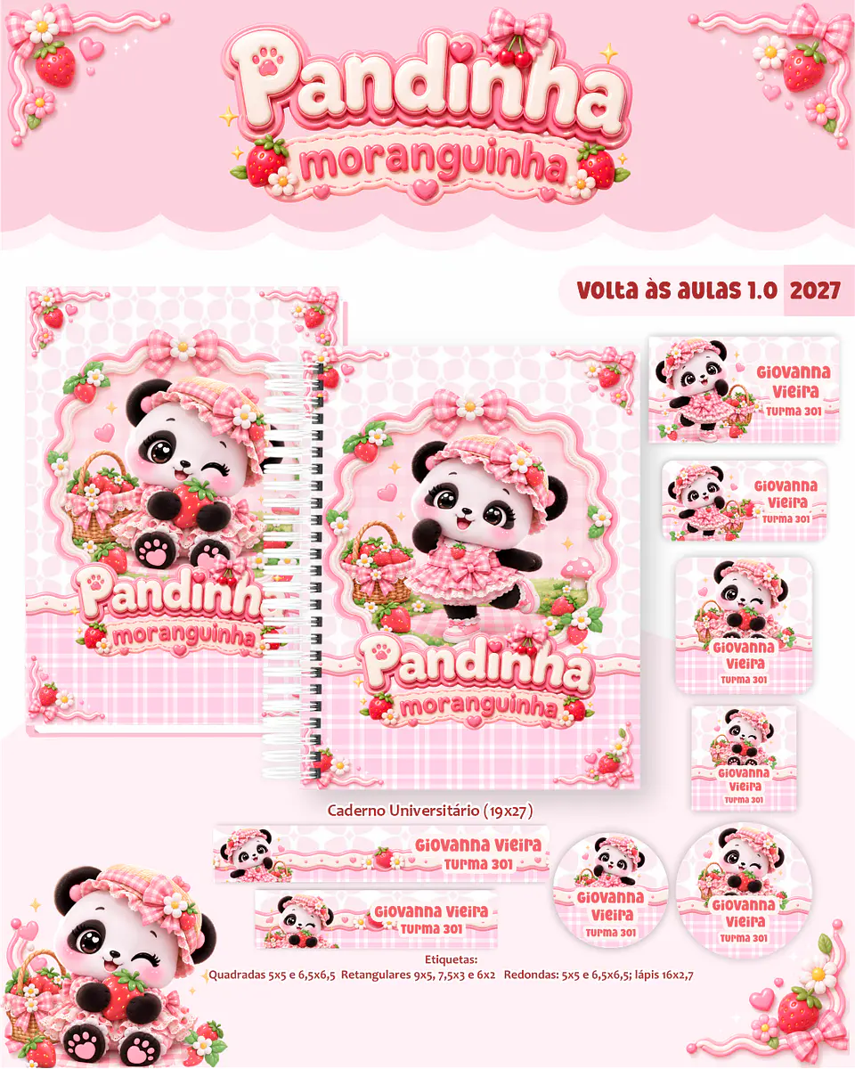 Pandinha Moranguinha - Volta às Aulas 2027 1