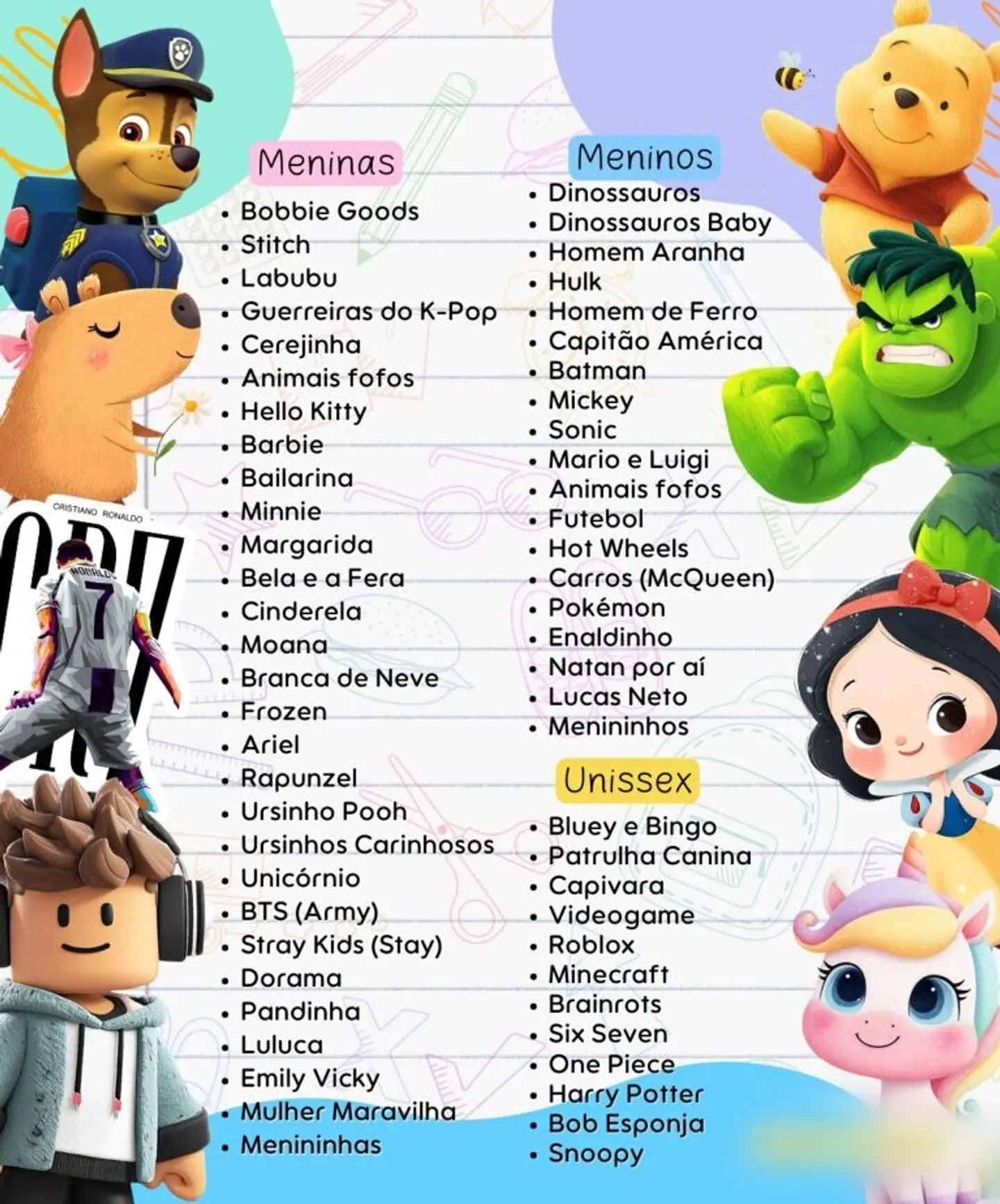 Combo Etiquetas Escolares (60 Temas) - Volta às Aulas 2
