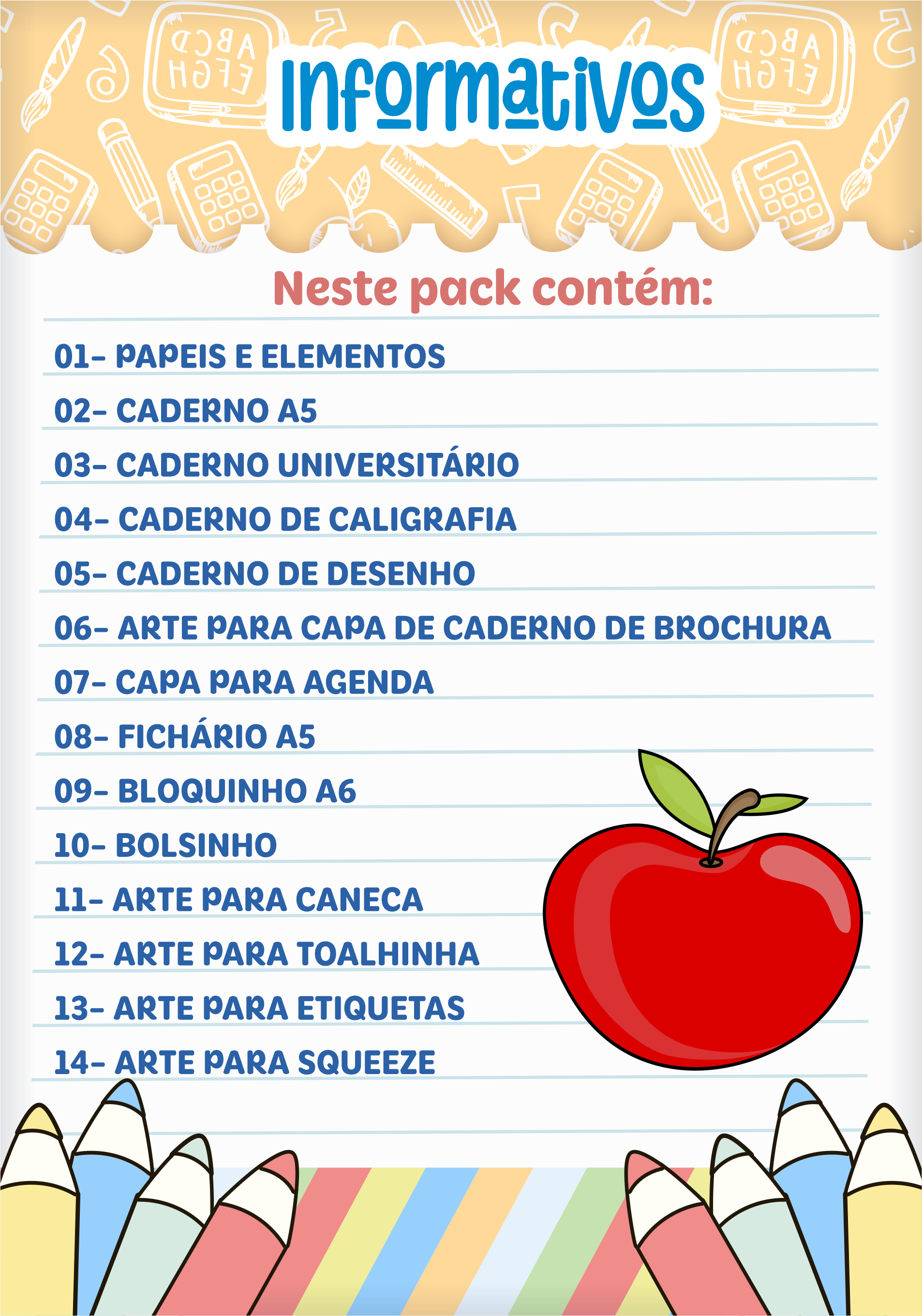 Pack Capivara - Volta às Aulas 2027 2