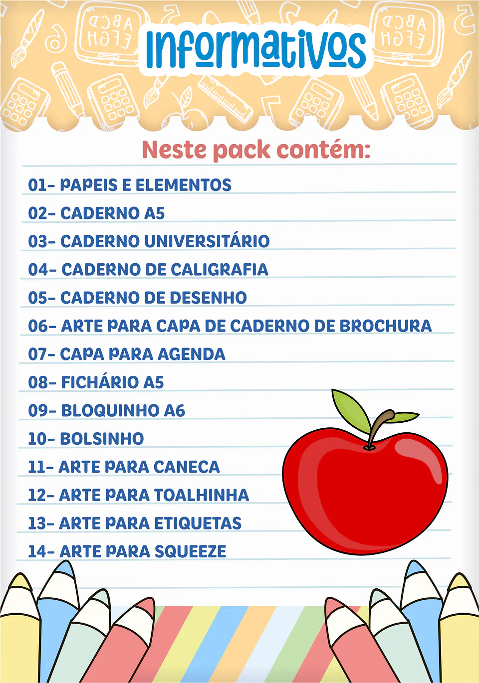 Pack Capivara - Volta às Aulas 2027 2