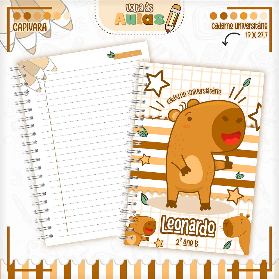 Pack Capivara - Volta às Aulas 2027 3