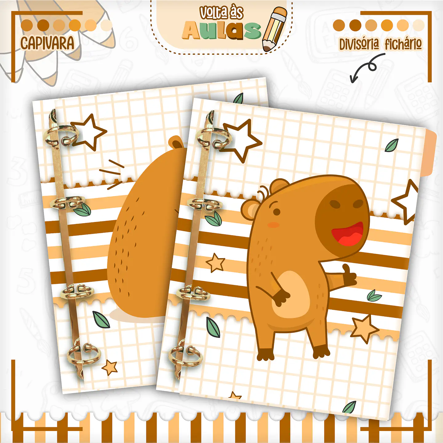 Pack Capivara - Volta às Aulas 2027 8