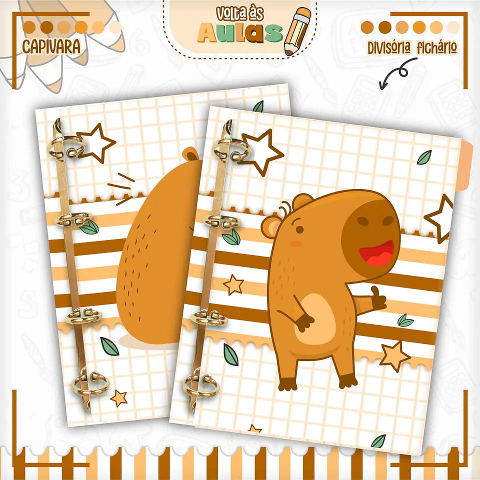 Pack Capivara - Volta às Aulas 2027 8