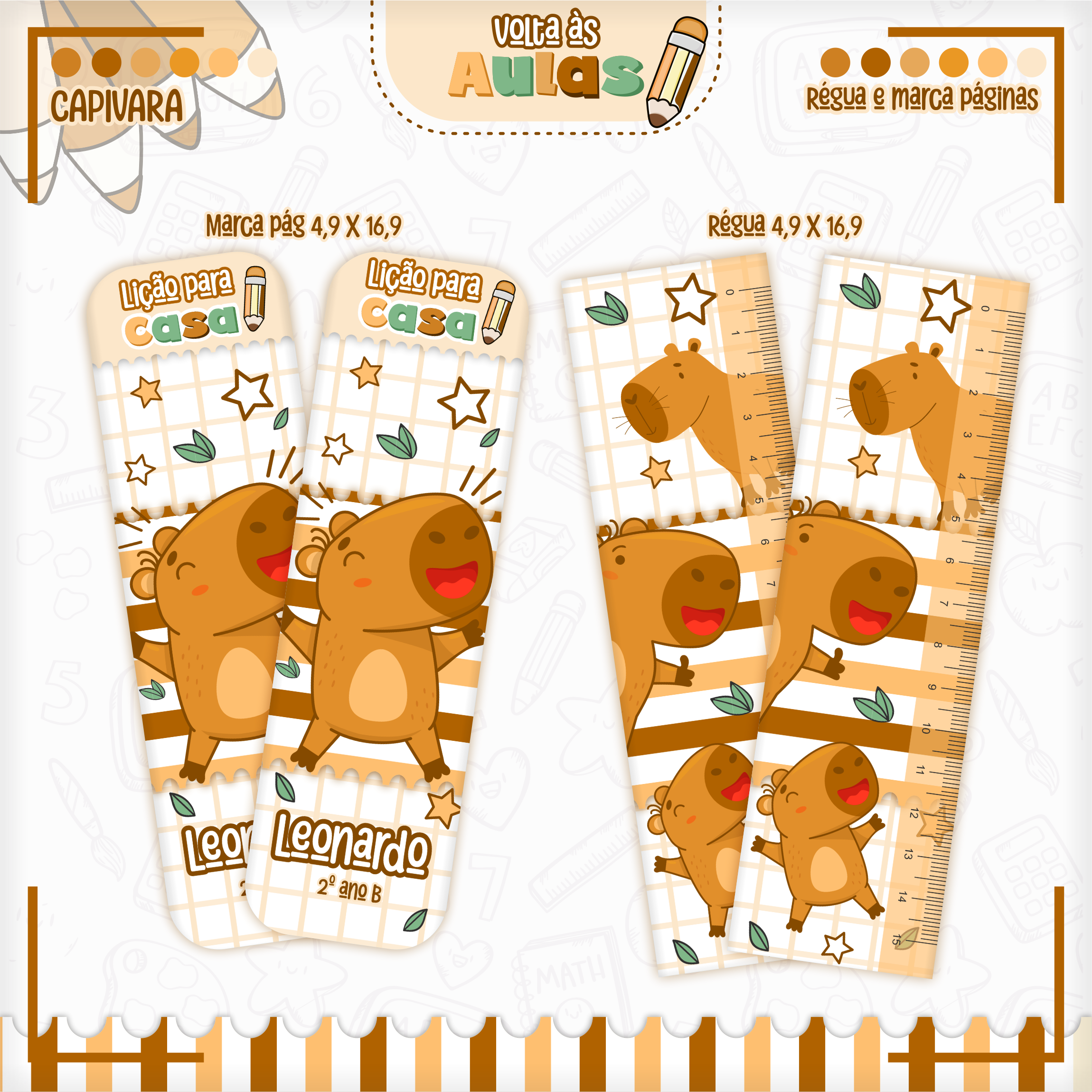 Pack Capivara - Volta às Aulas 2027 14