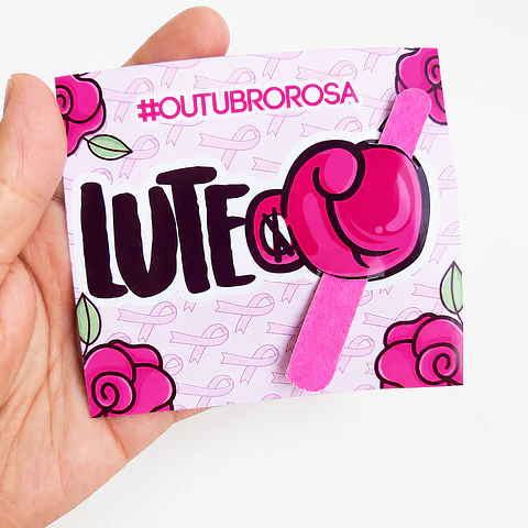 Card Mini Lixa - Outubro Rosa