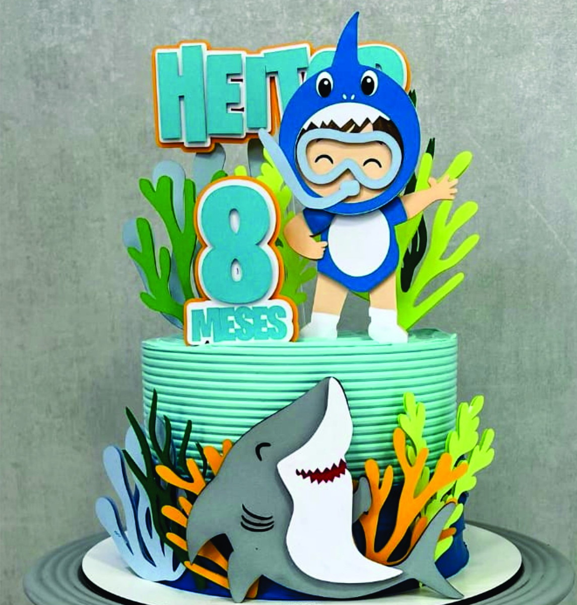 Baby Shark - Topo de Bolo 1
