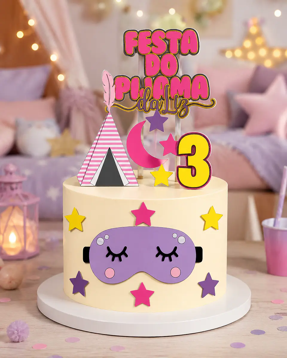 Festa do Pijama - Topo de Bolo 1