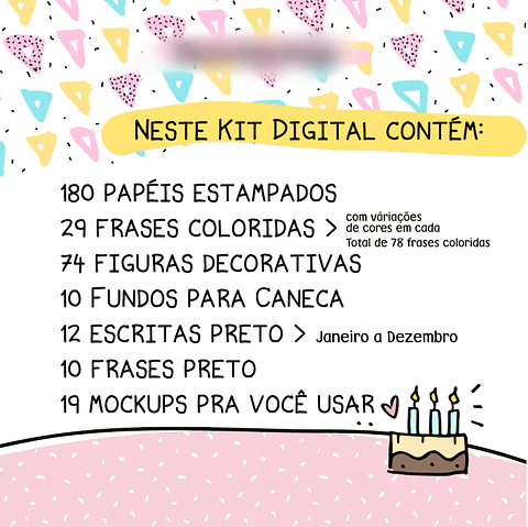 Aniversário - Kit Digital