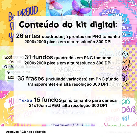 Frases do Feed - Kit Digital