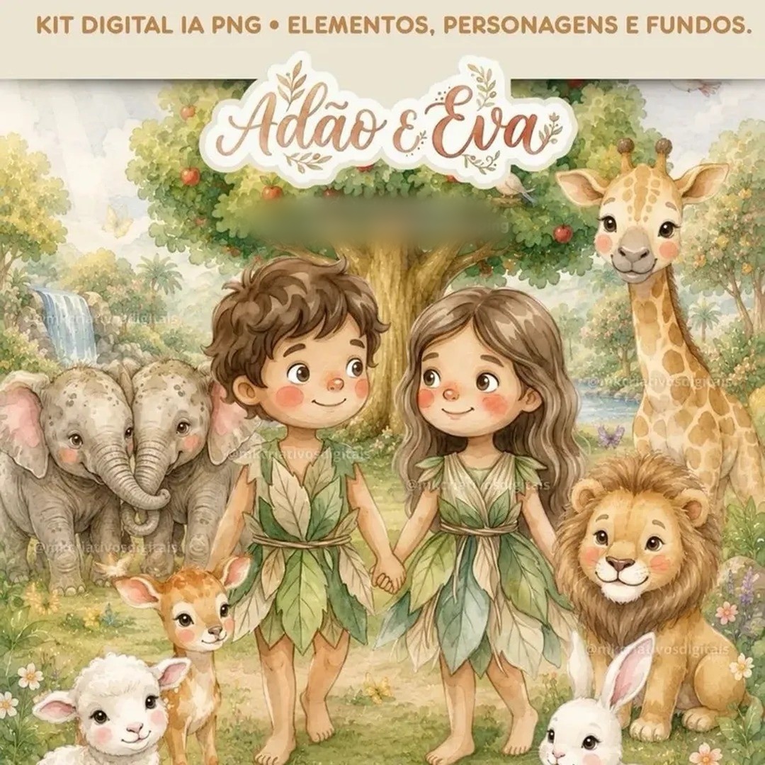 Adão e Eva- Kit Digital 1