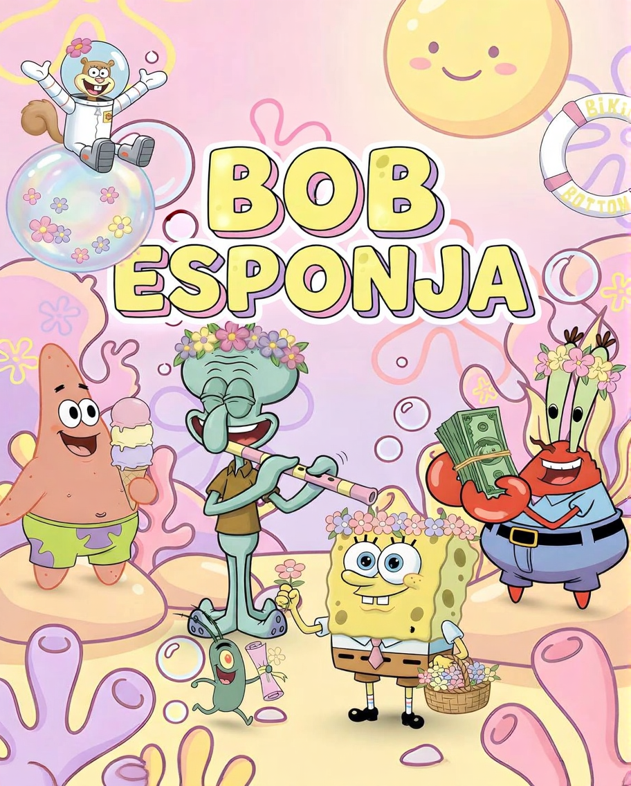 Bob Esponja Candy Color- Kit Digital   1