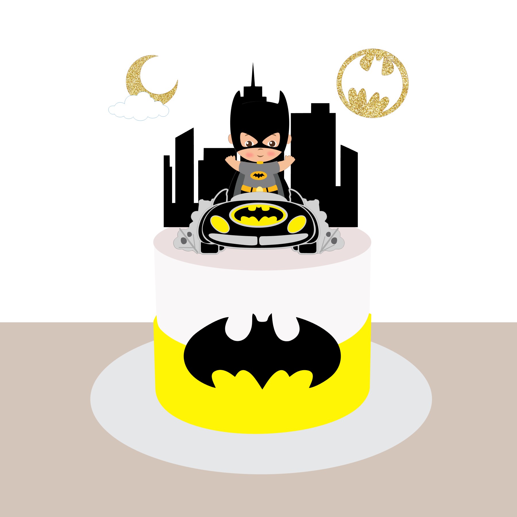 Topo de Bolo - Batman 1